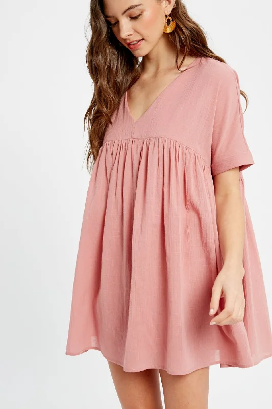 So Sweet Babydoll Dress, Rose Dust