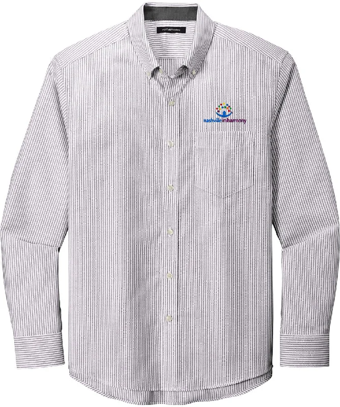 Port Authority SuperPro Oxford Stripe Shirt