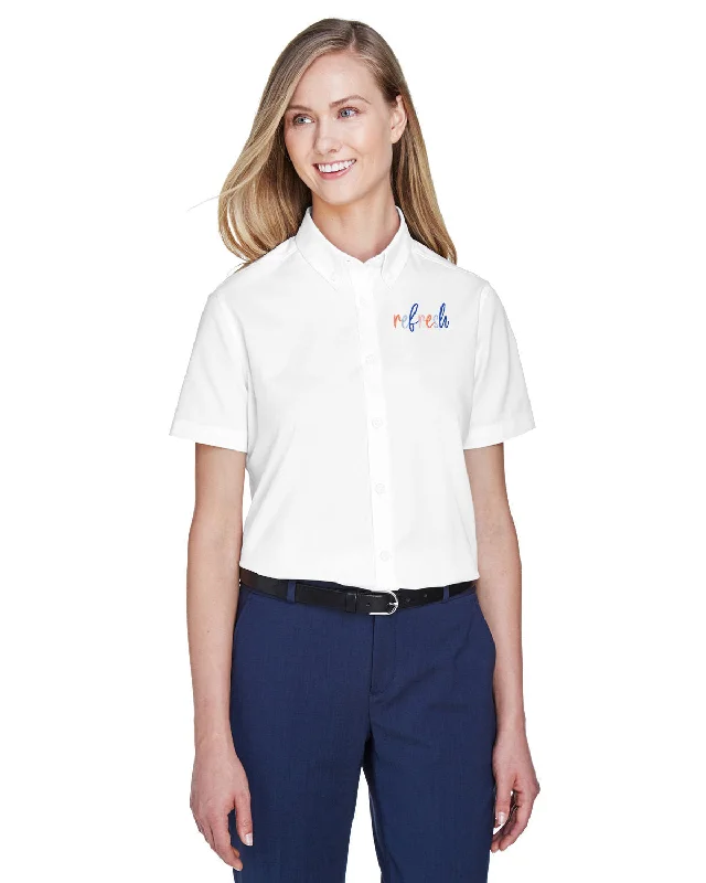 Core 365 Ladies Optimum Short-Sleeve Twill Shirt