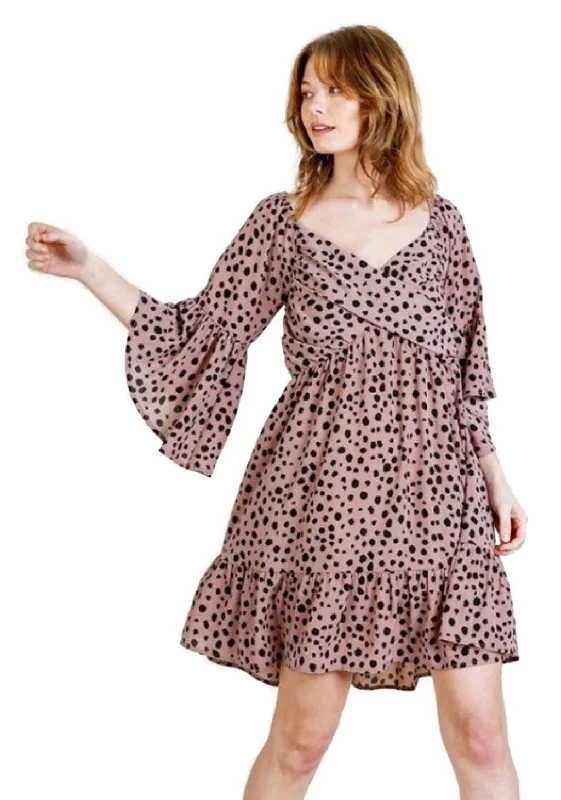 Dalmatian Print Sweetheart Dress