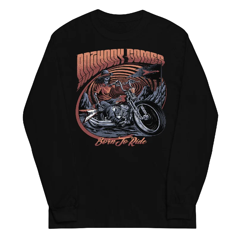 Born To Ride Men’s Long Sleeve Shirt - Available in 3 Colors (S-4XL)