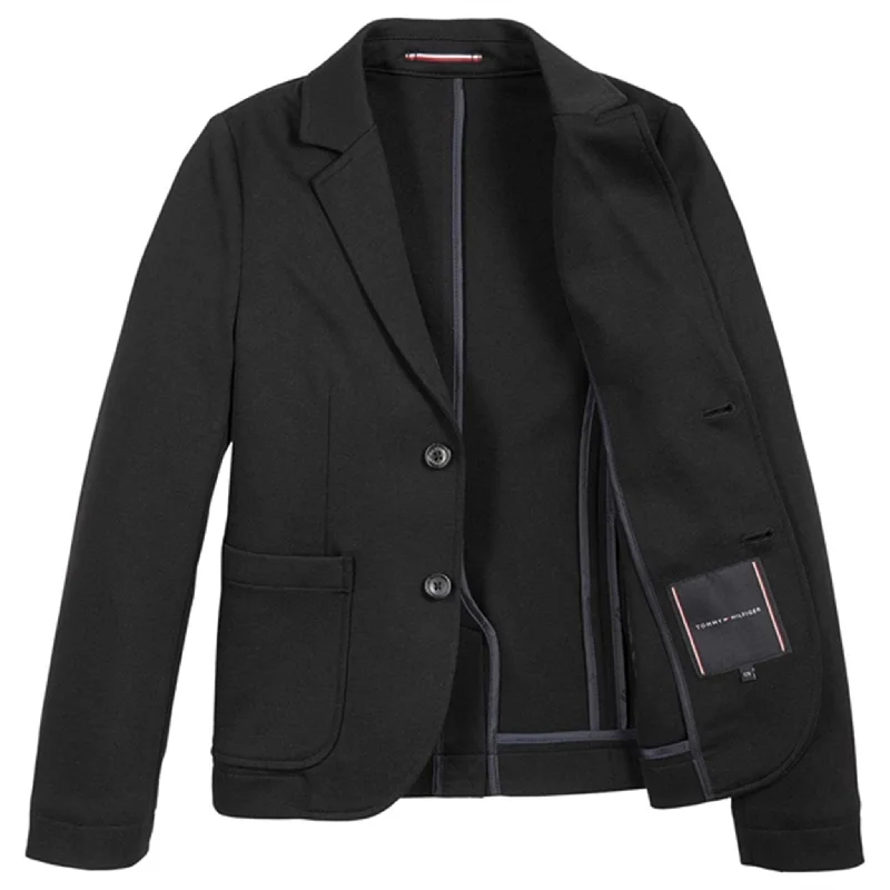 Tommy Hilfiger Comfort Pique Jersey Blazer Black