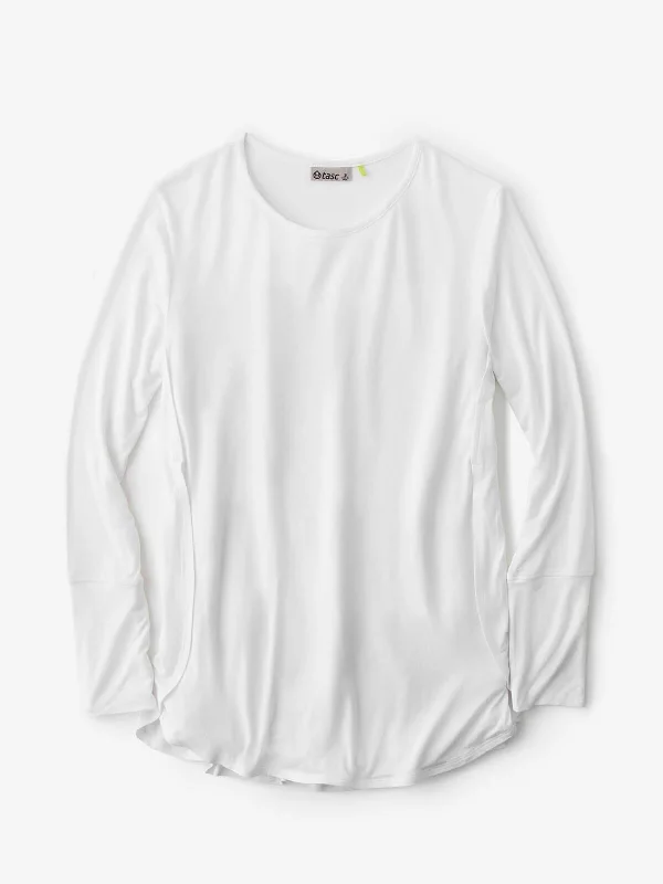 tasc Jenny Long Sleeve Top White