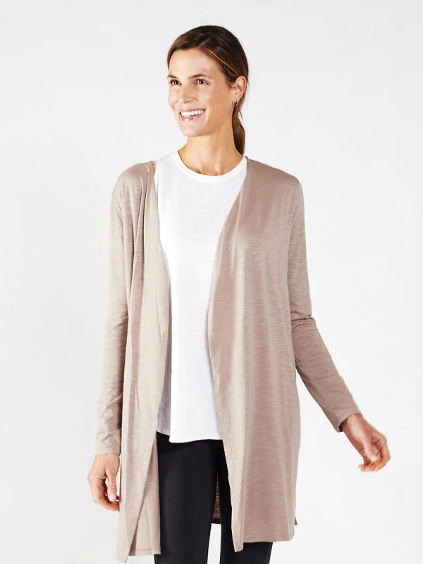 tasc Balance Cardigan Desert