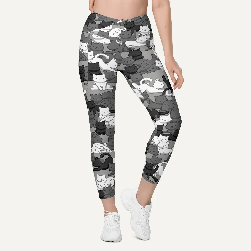 Cats Camouflage Urban Crossover Leggings With Pockets