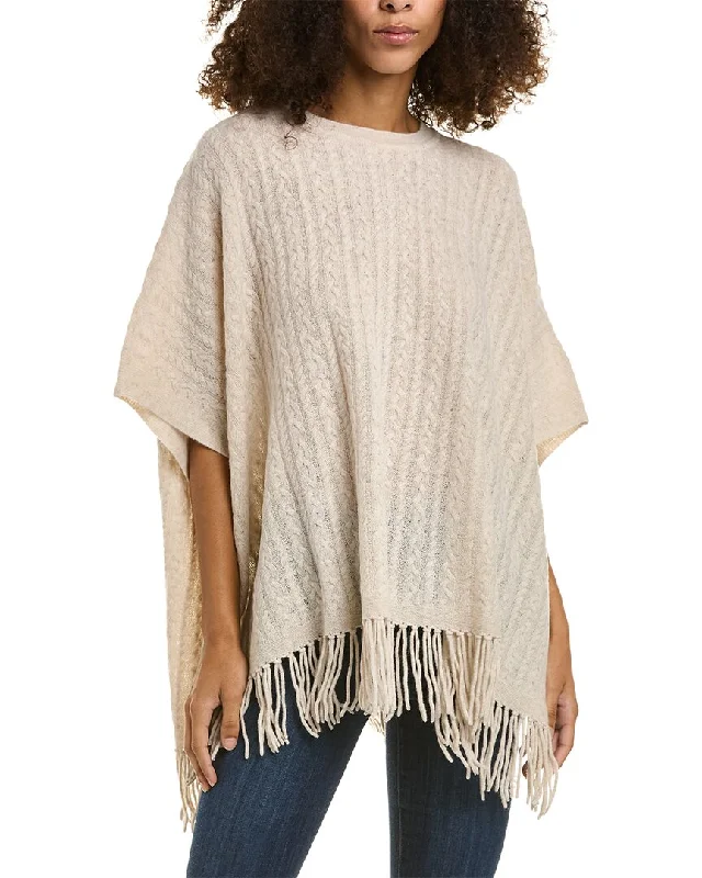 Alashan Riley Cable Wool Poncho