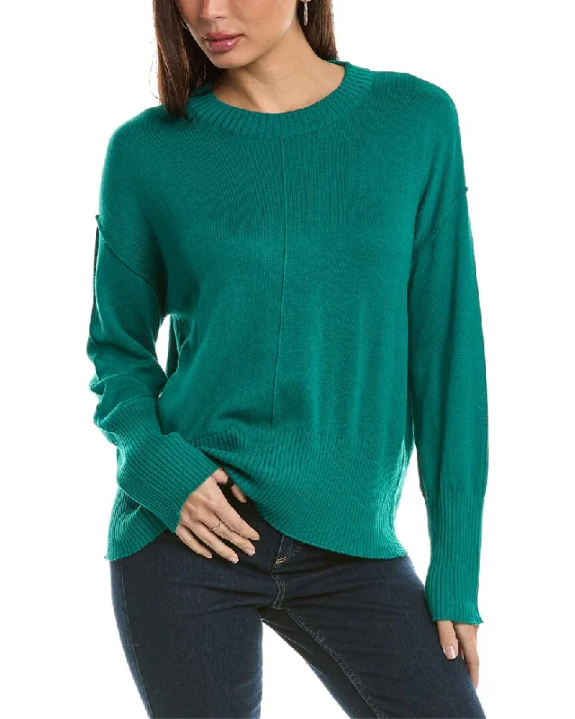 Hannah Rose Bungalow Boxy Cashmere-Blend Sweater