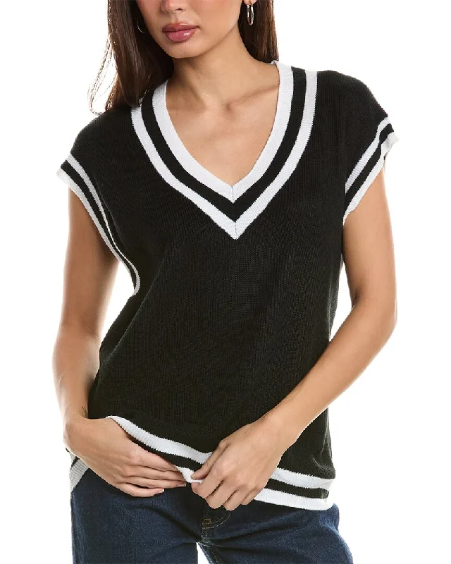 Lea & Viola V-Neck Sweater Vest