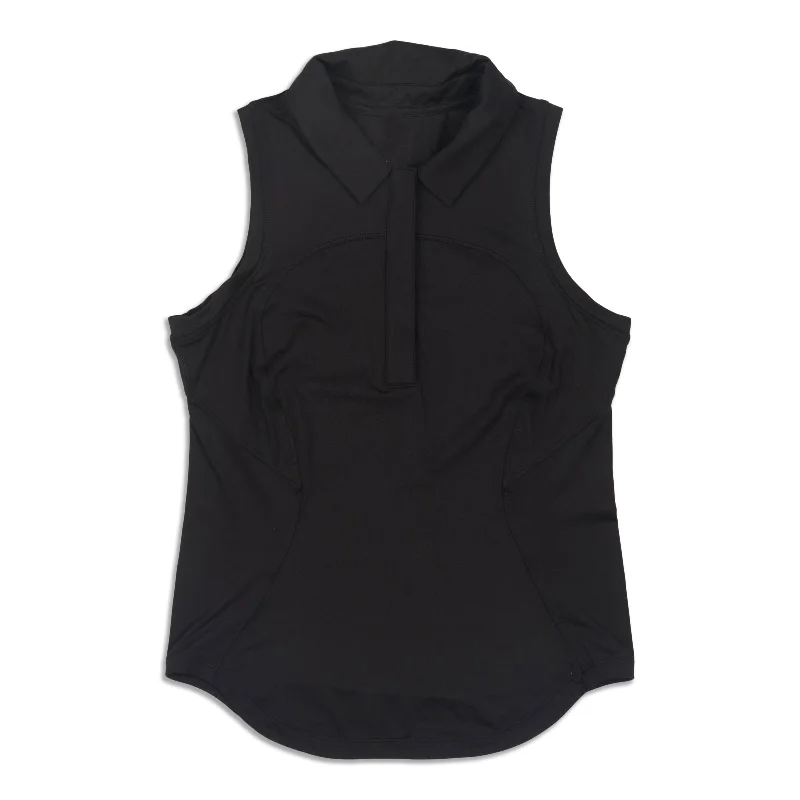 Quick Dry Sleeveless Polo Shirt - Resale