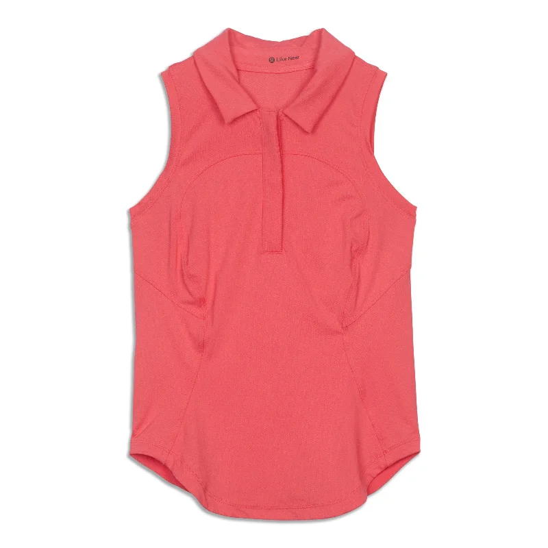 Quick-Dry Sleeveless Polo Shirt - Resale