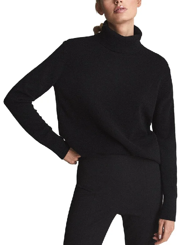 Reiss Coleen Cashmere Roll Neck Jumper