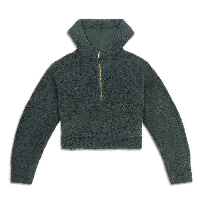 Scuba Oversized Half-Zip Fleece Hoodie - Resale