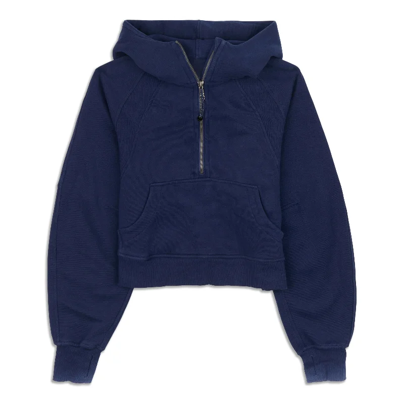 Scuba Oversized Half-Zip Hoodie