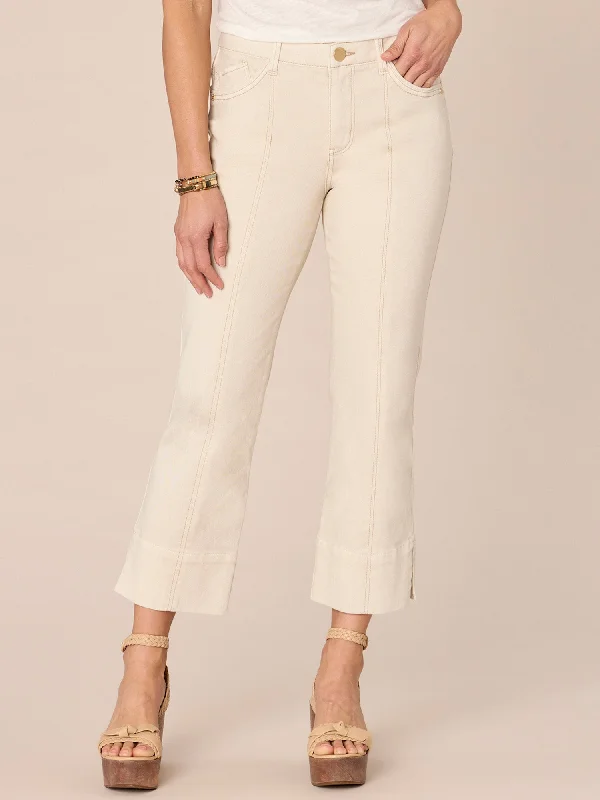 "Ab"solution High Rise Center Seam Kick Flare Pant with Side Slit