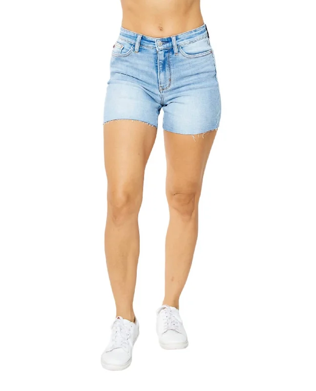 High Waist Short In Light Denim