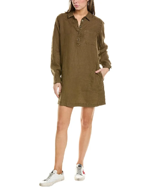 Michael Stars Eleanor Linen Utility Shirtdress