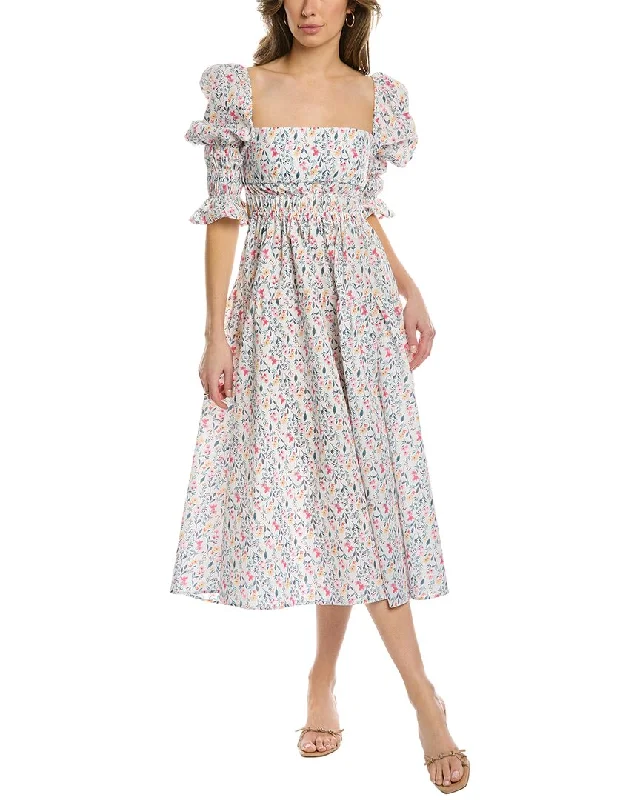 Moonsea Floral Midi Dress