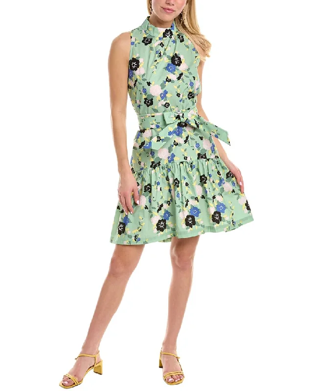 Pearl by Lela Rose Floral Belted Dress