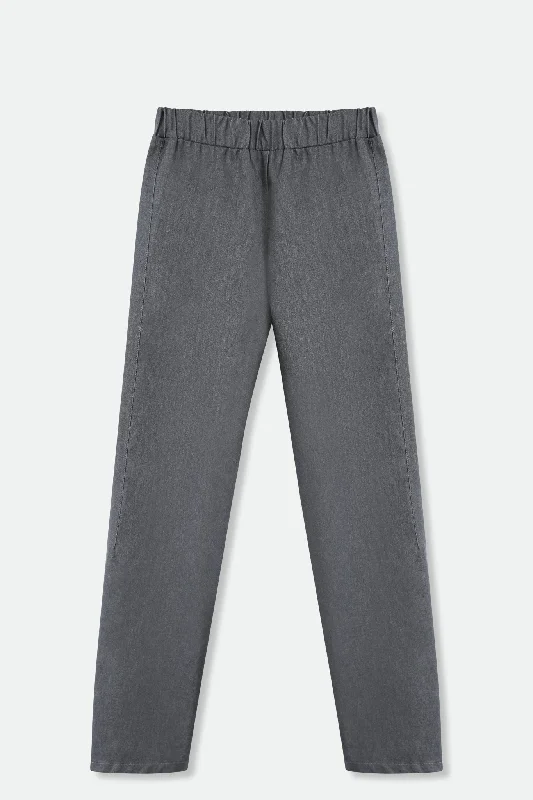 PERRYN PANT IN TECHNICAL COTTON STRETCH IN NAVY GREY