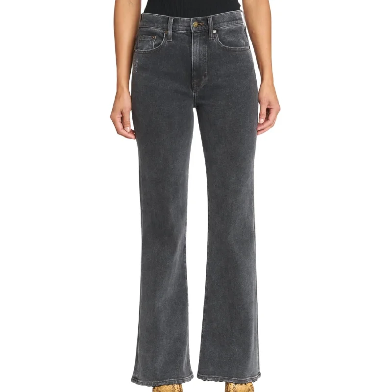 Stevie High Rise Relaxed Flare Jeans In Memento