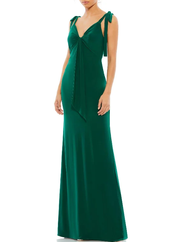 Womens Open Back Maxi Evening Dress