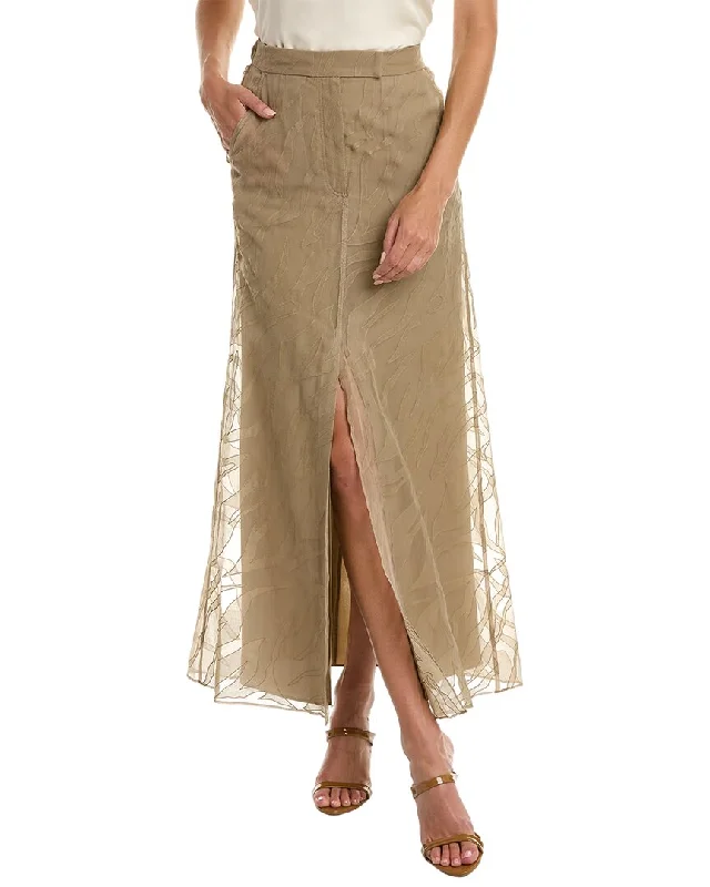 Brunello Cucinelli Silk Skirt