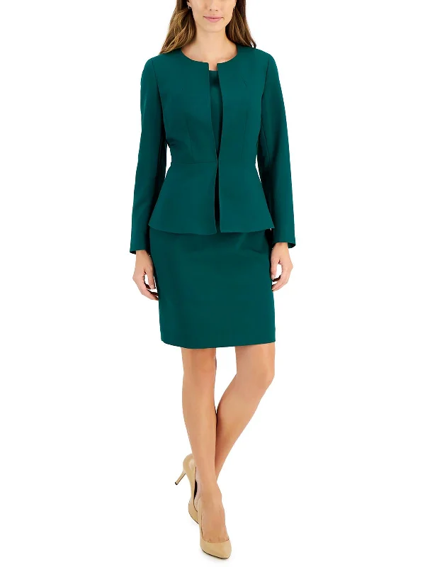 Womens Professional Office Collarless Blazer