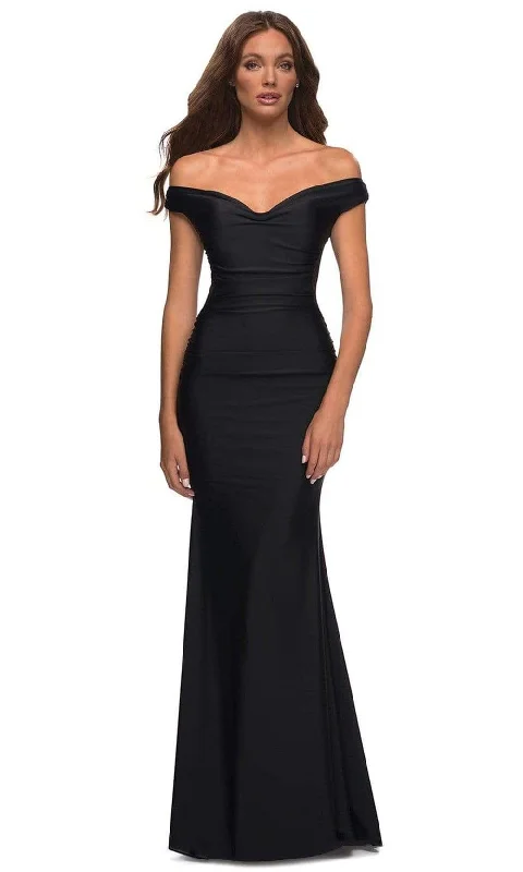 La Femme - 30449 Off Shoulder Jersey Gown